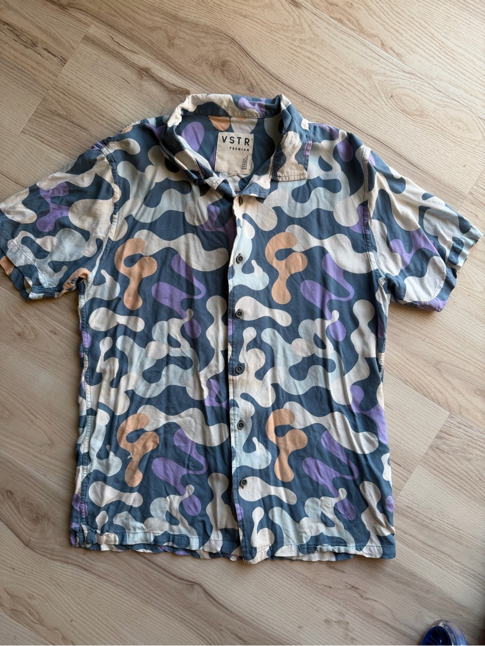VSTR Premium Men's Short-Sleeve Button-Down Shirt - 0093